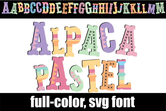 Alpaca Pastel: A Soft, Colorful Serif for Modern Branding