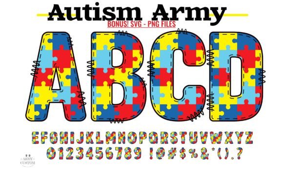 Autism Army: A Color Font That Commands Attention