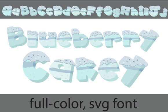 Blueberry Cakey: A Typeface That Tastes Like a Celebration