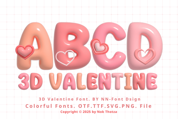Bringing Love to Life: The 3D Valentine Font for Your Projects