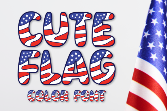 Celebrate in Style: The Cute Flag Font for Patriotic Designs