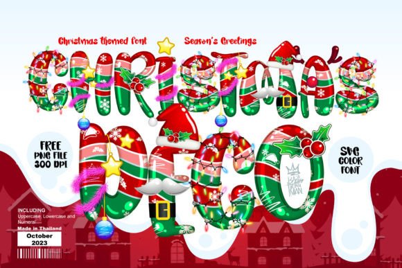 Christmas Deco: The Festive Color Font for Holiday Designs