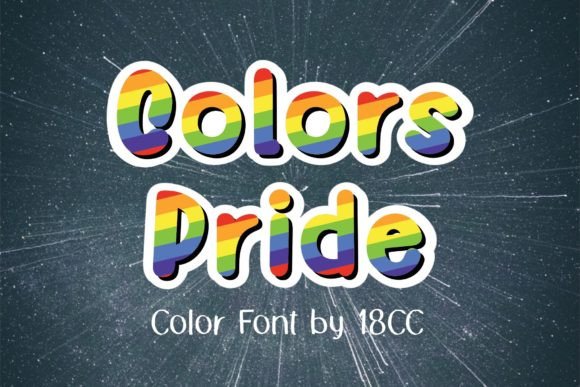 Colors Pride: A Colorful Font with Shadows for Vibrant Projects