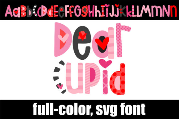 Dear Cupid: A Whimsical Color Font for Creative Projects