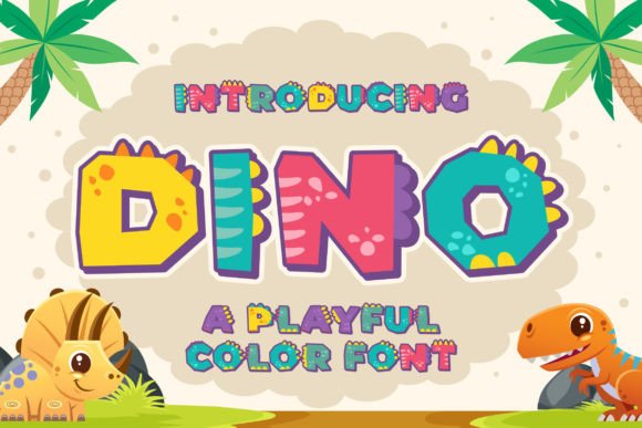 Dino SVG Color Font: Inject Playful Energy into Your Projects