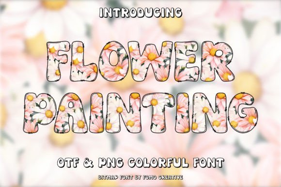 Flower Painting: A Typeface That Blooms with Color and Character