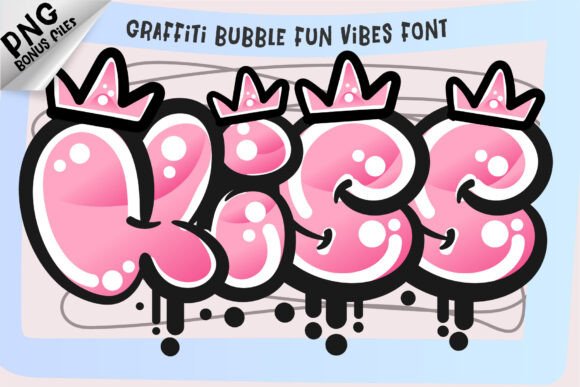Kiss: The Playful Bubble Font That Brings Projects to Life