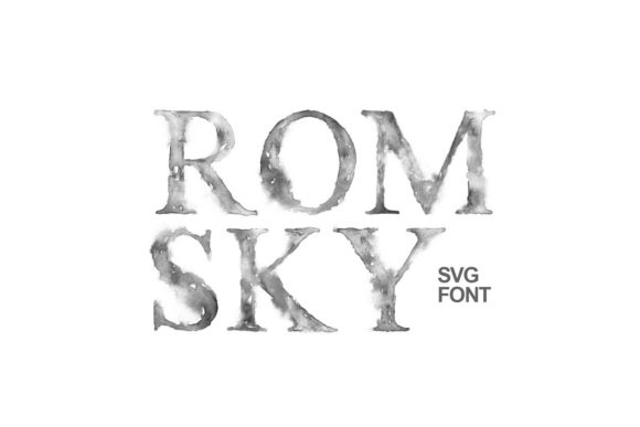 Romsky Watercolor: A Font That Feels Hand-Painted