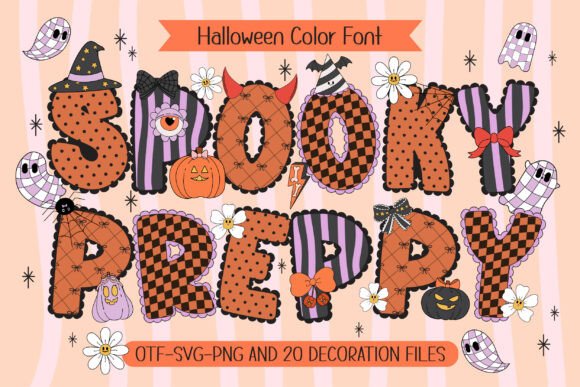 Spooky Preppy: The Playful Font for Halloween Designs
