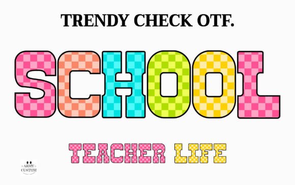 Step to the Head of the Class with the Trendy Check Font