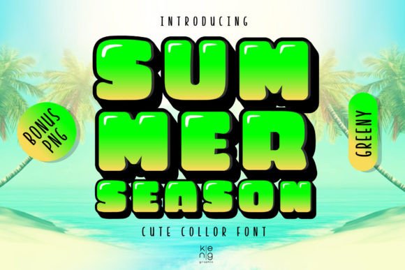 Summer Season Greeny: A Playful Font That Commands Attention