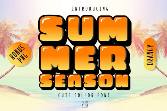 Summer Season Orangy: A Font with Personality and Punch
