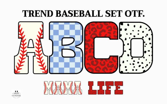 Trend Baseball Set: A Typeface That Captures the Thrill of the Game