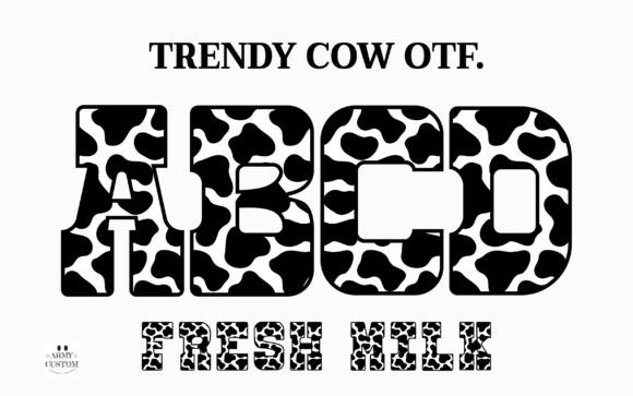 Trendy Cow: A Typeface That Brings Whimsy to Your Brand