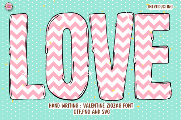 Valentine Zigzag: A Playful Font for Romantic Design Projects